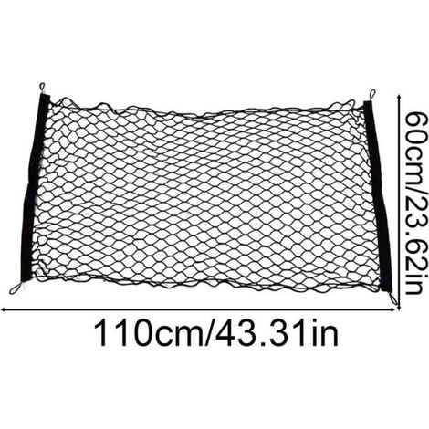 Filet de coffre pour SUV - Sac de fixation universel vertical pour dossier de siège auto avec crochets, filet de coffre pour voiture (1/4)