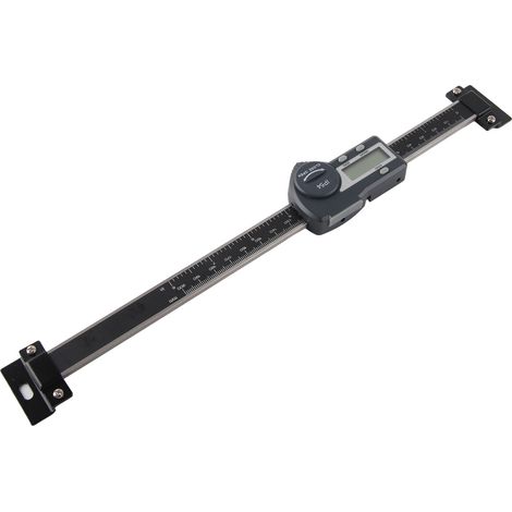 Pied à coulisse horizontal IP54 avec écran LCD, outil de mesure numérique linéaire, remise à zéro et maintien des données, 0-200 mm / 0,0-7,9 po (1/5)