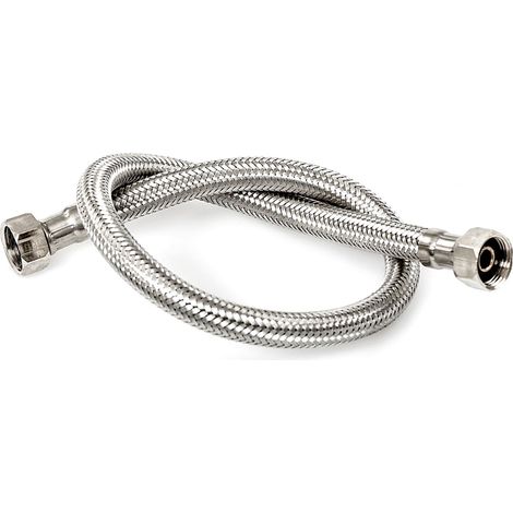 Flexible de robinet ou de douche, flexible de robinet mitigeur de cuisine, 20 cm de long, 1/2" F - 1/2" F