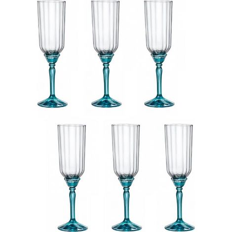 Set 6 Bicchieri Calici in Vetro Florian Prosecco 21 cl Rocco Bormioli (1/2)