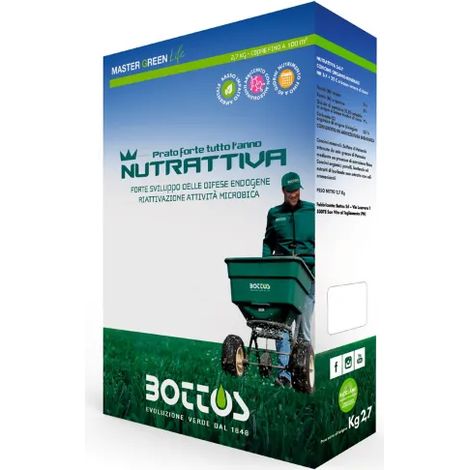 Concime organico minerale Nutrattiva 5-0-7 Bottos 2,7Kg con micorrize
