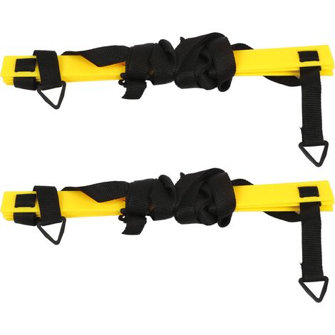 Agility-Trainingsleiter (2er-Set) aus Polypropylen und Nylon mit dreieckiger Schnallentasche, Schnelligkeitstrainingsgerät für Fußball. (1/5)