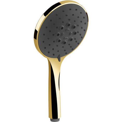 Gessi Origini teleducha antical, con inserto negro, 3 chorros,