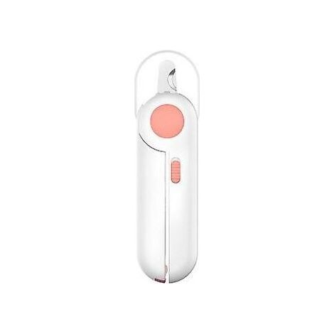 Coupe Ongles Professionnel Pour Chien Et Chat, Garde De Sécurité Et Lumière Led Avec Limes à Ongles Pour Petits Chiens Chats Oiseaux Lapin, Ciseaux à Ongles Pour Animaux De Compagnie Griffes Rose (1/5)