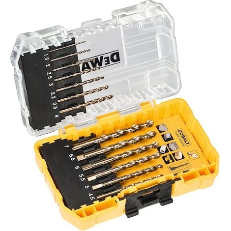 Punte DEWALT Extreme cobalt HSS-CO da 1,5 a 7 mm - Set di 13 - DT4968-QZ