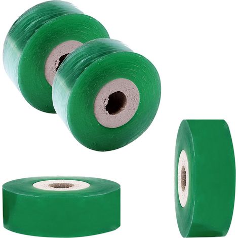 Ruban de Greffe, 4 pièces Ruban Greffage Transparent, Ruban Rétractable Auto Adhésif Transparent, 2 cm de Large pied de Greffe Ruban Rétractable, Ruban de Greffe pour Jardins, Vert (1/5)