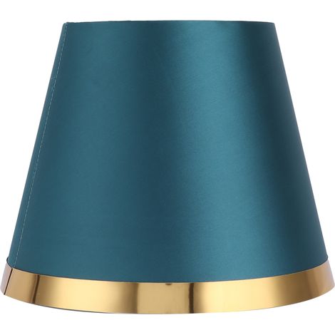Abat-jour en tissu vert style européen moderne pour lampe de table E27 et lampadaire, accessoire luminaire PX127. (1/5)