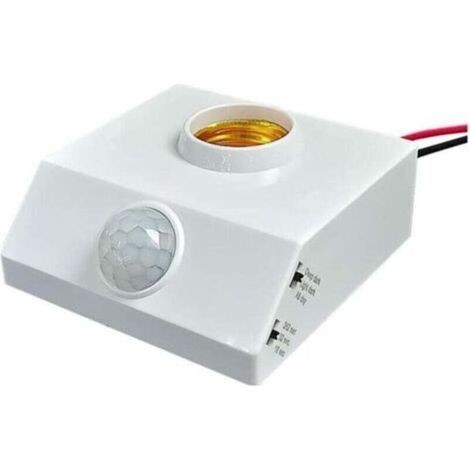 E27 LED porte-ampoule PIR corps humain capteur infrarouge support de lampe 220V détecteur de mouvement support de lampe avec variateur (1/4)