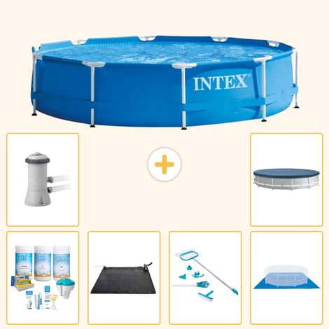 Intex Piscine Tubulaire Ronde - 366x76 cm - 7-pièces  S20428 (1/4)