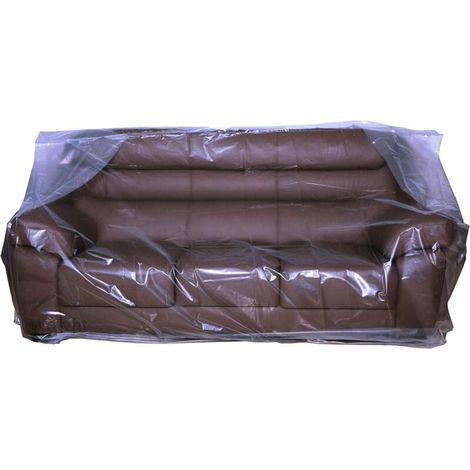 Housse de canapé en plastique transparent - idéale pour les déménagements et la protection contre la poussière - 87×106×165 [Simple]