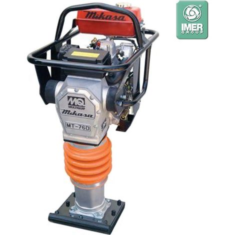 Imer – Pilonneuse vibrante diesel YANMAR 4,7 CV – Force de pression 15,7 kN – Poids 82 kg – Compactage tranchées canalisations