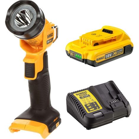 Dewalt DCL040N Cordless 18v XR Light / Torch XR Pivot Head + Battery + Charger