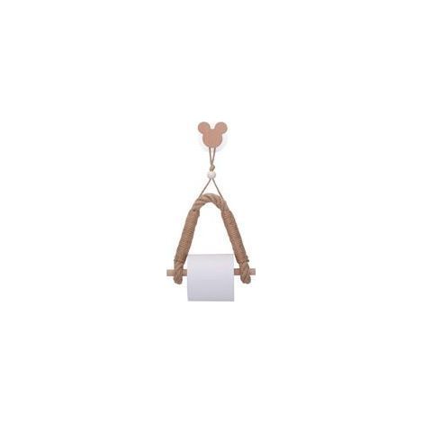 Porte Papier Toilette. Derouleur Papier Toilette. Support Papier WC. Porte-Papier Salle de Bain Support de Rouleau de Serviette Toilette Corde. Solide et Robuste (Mickey Head)-Fei Yu (1/5)