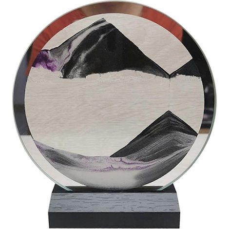 Treibsandgemälde in Form einer Sanduhr, 3D-Landschaft, doppelseitiges Treibsandgemälde