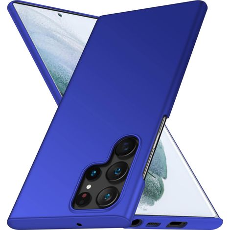 CUSTODIA POSTERIORE PER SAMSUNG GALAXY S22 ULTRA 5G BLU OPACO SM-908 (1/5)
