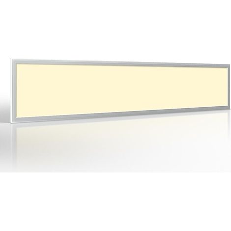LED Panel 150x30cm 40W Rahmen silber - Lichtfarbe: Warmweiß 3000K (1/5)