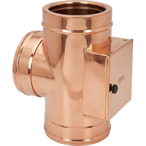 MAKA T 90 Raccolta Incombusti Canna Fumaria Doppia Parete Rame Ø 130-180 mm (1/5)
