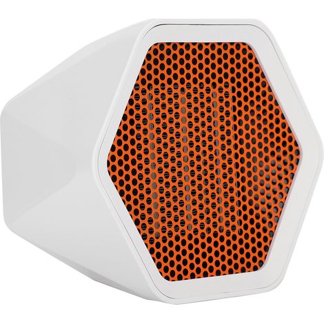 Mini chauffage électrique de bureau portable blanc 1000 W, idéal pour les petits espaces, la maison et le bureau. Prise européenne 220 V. (1/5)