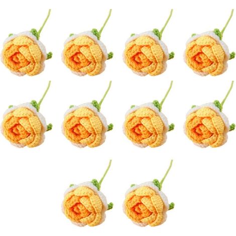 Rose tricotée à la main, D-- (1/5)