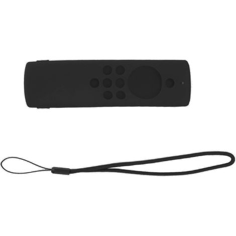 Schutzhülle aus Silikon für die Fire TV Stick Lite Fernbedienung, abwaschbar und stoßfest, schwarz. (1/5)