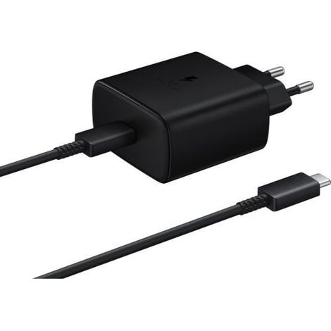 Chargeur SAMSUNG - A8 2018 - Rapide 45W - Adaptateur secteur - Câble USB-C inclus