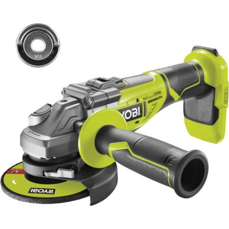 Pack RYOBI - Meuleuse d'angle brushless R18AG7-0 - 18V One+ - sans batterie ni chargeur - Ecrou Easyfix pour meuleuse d'angle RAKEF - M14 (1/5)