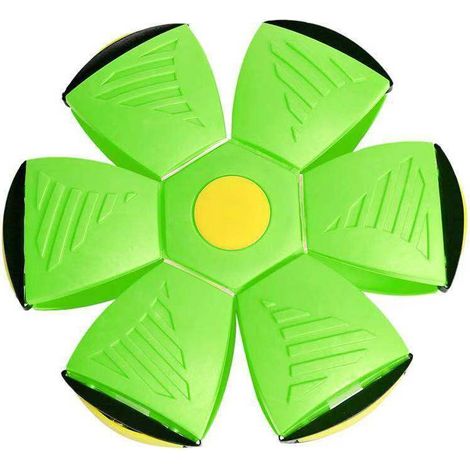 Frisbee à LED verte, idéal pour les chiens, les chiots et les animaux de compagnie pour les promenades et les jeux en extérieur. (1/5)