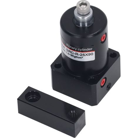 Vérin pneumatique rotatif 90° en alliage d'aluminium, outil de serrage à coin pour presse à air, diamètre intérieur 25mm. (1/5)