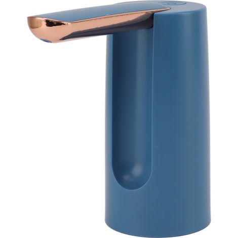 Distributeur d'eau pour bouteilles, 800 mAh, chargement USB, vitesse réglable, pompe à eau à détection automatique, compatible avec seaux et bouteilles d'eau universelles (bleu). (1/5)