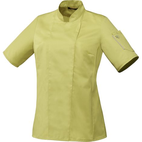 Veste de cuisine femme manches courtes Robur Unera polycoton Pistache XS