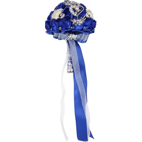 Bouquet de mariée cristal, fleurs artificielles pour demoiselle d'honneur, décoration nuptiale à la main, modèle 03 (1/5)