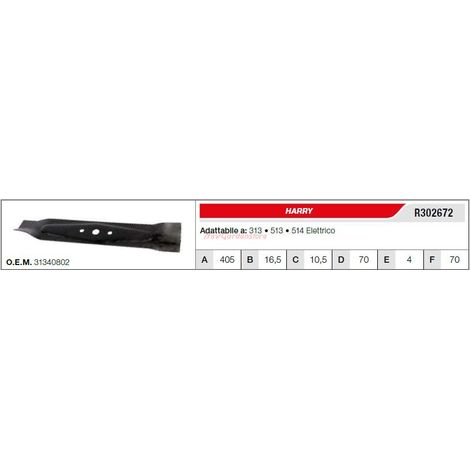 HARRY Klinge Rasenmäher Mäher Elektro-Rasenmäher 313 513 514 R302672