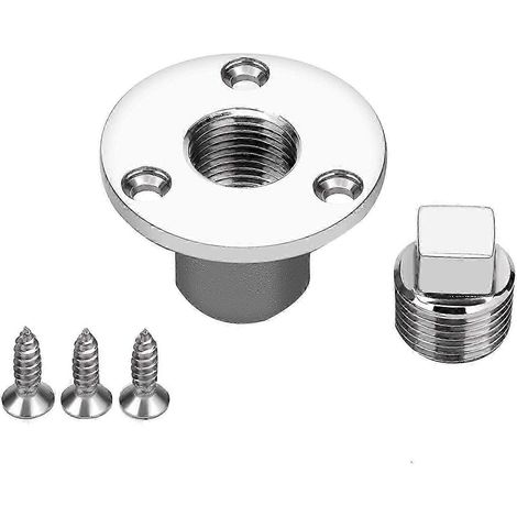 Kit de bouchon de vidange universel en acier inoxydable avec vis - Solution de vidange de remplacement durable pour une installation facile (1/5)
