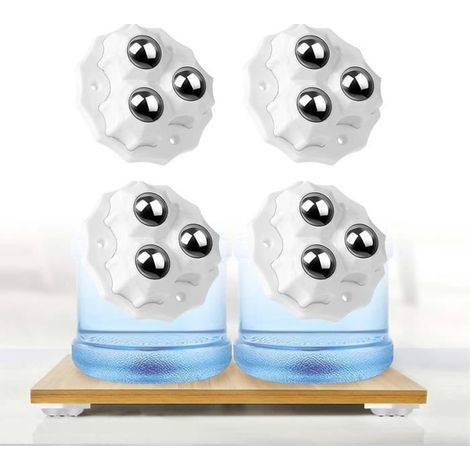 Möbelrolle – Mini – Universal – Schwenkbar – Weiß – 4er-Set (1/4)