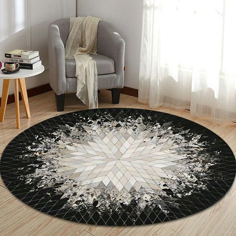 Tapis de sol rond antidérapant, lavable, pour chaise Rotray, chambre à coucher, 40 cm (1/4)