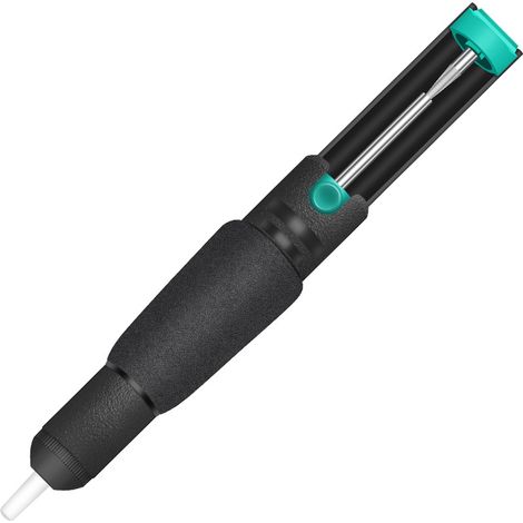 1 x Pompe à dessouder, suceur d'étain puissant et antidérapant à double anneau avec cuir pour le dessoudage (1/4)
