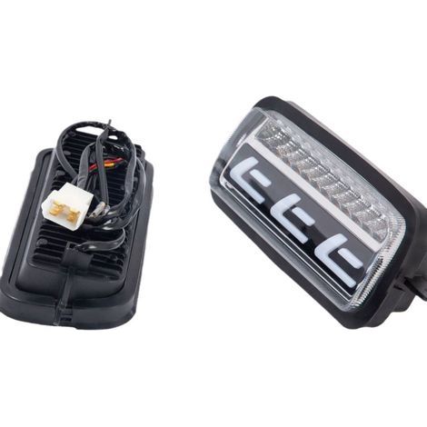 Feux de signalisation directionnelle pour Lada Niva, 4x4, 1995-, feux de jour LED, phares avant pour automobile deng (1/4)