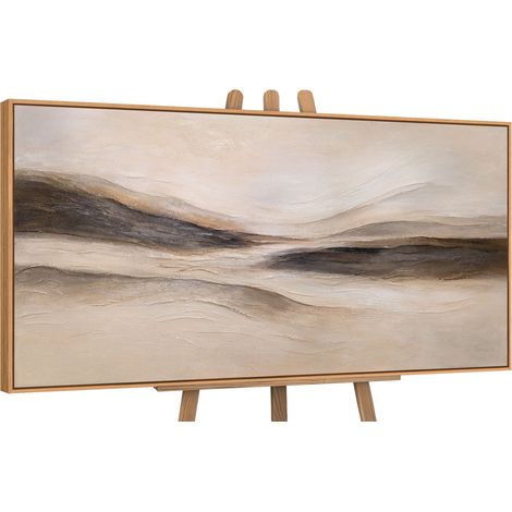 Gemälde Spuren des Windes Rahmen Eichefarben 120x60 cm (1/5)