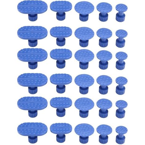 30 pièces de débosselage de carrosserie de voiture tirant des onglets outils de réparation sans peinture onglets d'extracteur de colle (1/5)