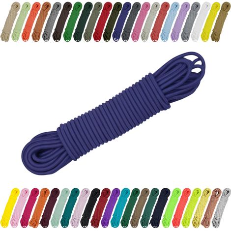 Cordon élastique en caoutchouc 2 mm, 3 mm pour couture, bricolage et extérieur - Caoutchouc rond, extenseur - Élastique Bleu roi - 3 mm x 10 m (1/5)