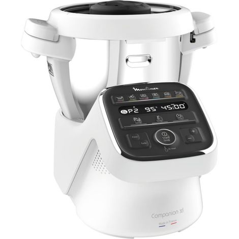 Moulinex – Robot cuiseur multifonction 3L 1550W – Bol inox poli 4.5L – 12 programmes automatiques – Cuisson vapeur, mijoté, pâtisserie (1/5)