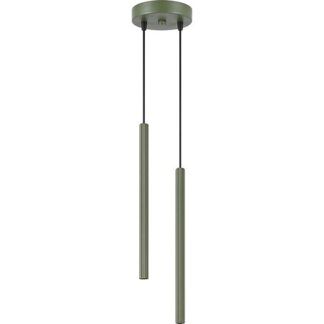 Pendelleuchten Arche olivgrün 2xG9 15cm Stahl Sollux (1/5)