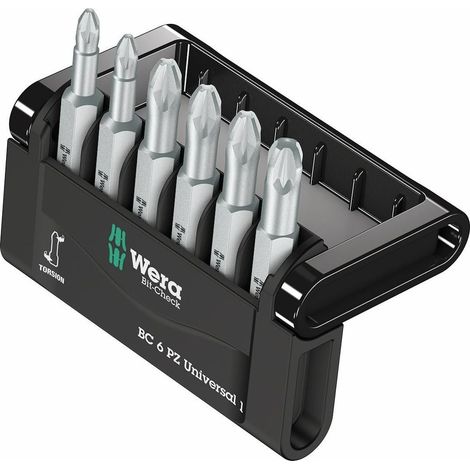 Wera Mini-Check PZ, 50 mm 05056471001 Bit-Set 6teilig Kreuzschlitz Pozidriv