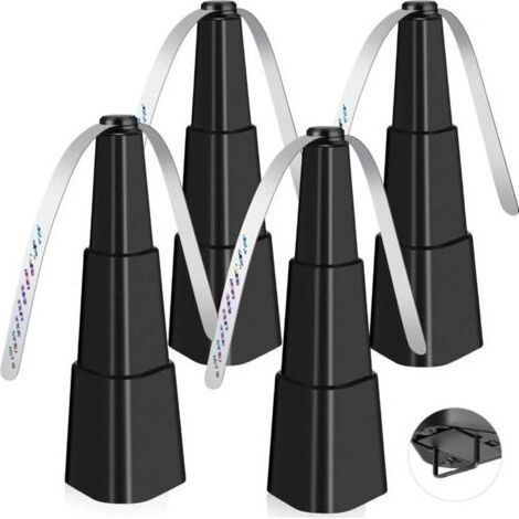Ventilateur anti-mouches pour intérieur et extérieur, lot de 4 ventilateurs répulsifs avec 2 pales et crochet anti-moustique pour éloigner les insectes (1/4)