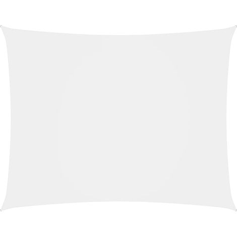 Toldo de vela rectangular tela Oxford blanco 2,5x3,5 m vidaXL