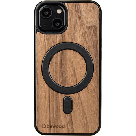 Custodia Bewood per iPhone 13 in noce americano con MagSafe (1/5)