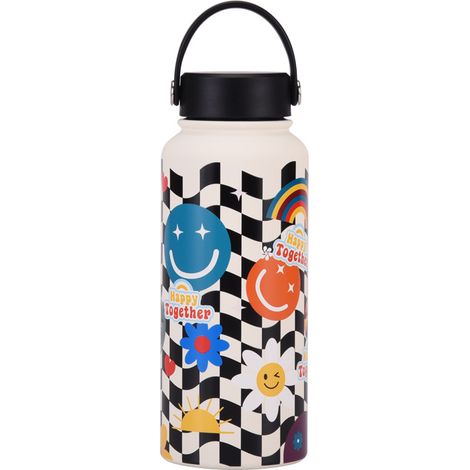 Gourde Isotherme Grande Capacité 2025 Nouveau 1L Vacuum Portable Sport Grande Ouverture Extérieur (1/5)