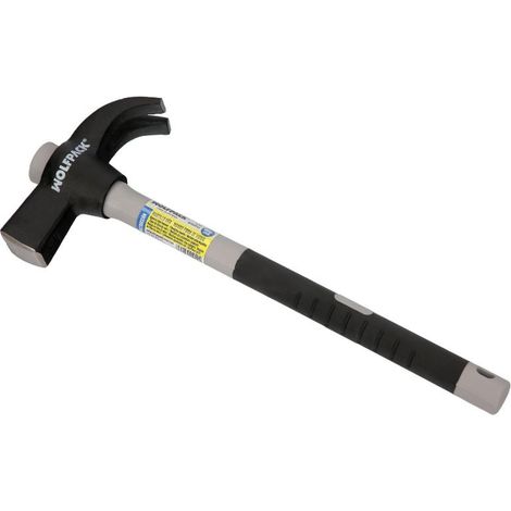 martillo uña mango fibra vidrio mango fibra vidrio con empuñadura antideslizante. 600 gramos 33 cm. (1/5)