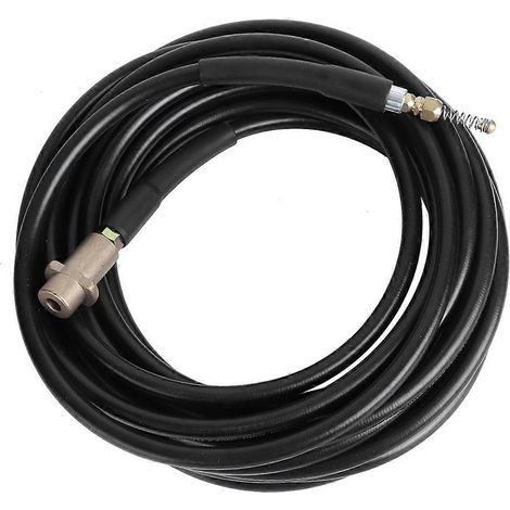 Nettoyeur haute pression tuyau flexible pour drainage canalisation, compatible Karcher K Series, accessoire robuste anti-bouchage, longueur standard, usage domestique et professionnel. (1/5)