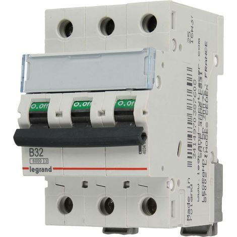 Disjoncteur 3 pôles TX3 32A 3 pôles caractéristique B